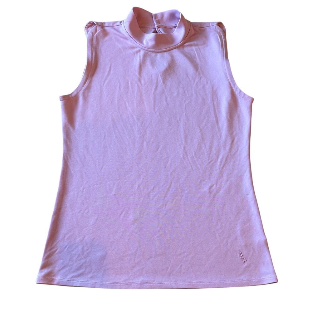 A. PUTNAM Sleeveless Keyhole Top Size M Preppy Athleisure Casual Classic Luxe